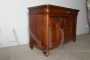 Antique Louis Philippe capuchin chest of drawers in walnut with briarwood drawers