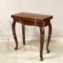 Small antique console folding table with central inlay, Italy '700 - Louis XV