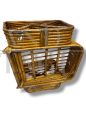 Iconic wicker armchair designed by Paul Frankl in the 50s