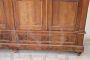 Large antique 4-door walnut wardrobe from the 19th century