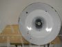 Vintage industrial black metal funnel lamp, diameter 45cm, 1940