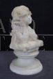 19th century Italian marble bust of a girl with A. Frilli signature