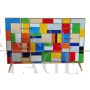 Design dresser covered with multicolored Murano glass squares