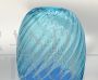 Vase by Signoretto in light blue and blue Murano glass