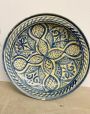 Antique painted majolica plate, Morocco 19th century