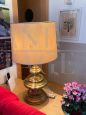 Table lamp by Goffredo Reggiani in brass with lampshade