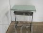 School desk from the 50s in green formica