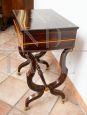 Antique French Charles X sewing table in fine exotic wood