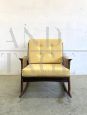 Vintage rocking armchair with Vienna straw, 1960s