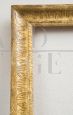 Antique Neapolitan Empire frame carved in gold leaf  