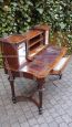 Antique Lombard Ladies' desk in threaded walnut briar