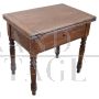 Antique extendable poplar kitchen table from the 19th century