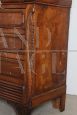 Antique carved chest of drawers from the Charles X era, Casal Monferrato 1820