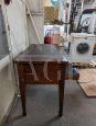 Antique Victorian desk with leather top, 19th century