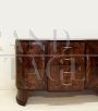 Art Deco buffet sideboard in briar with drawers and doors