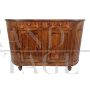 Antique Venetian sideboard from the late 18th century in cherry wood with rounded sides