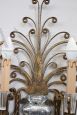 Appliques attributed to the Maison Baguès in gilded iron, 1950s