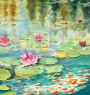 Lake with Water Lilies - painting by Miranda Magistrelli