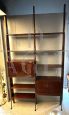 Small 1960s modular bookcase in mahogany