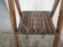 Vintage stepladder in larch wood, Italy 1960s