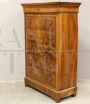 Antique Louis Philippe tallboy dresser in walnut, in 19th century