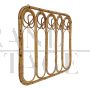 Hallway wall coat rack in bamboo and rattan