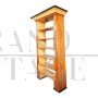 Art deco trapezoid bookcase in birch briar