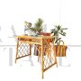 Bamboo and rattan desk in the style of Luis Sognot, Italy 1960s