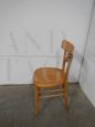 Vintage beech wood bistro chair, 1950s