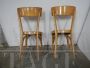 Set of 4 vintage beech bistro chairs, 1950s