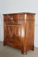 Antique Louis Philippe sideboard small cabinet in solid walnut, 1850