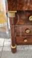 Antique Empire chest of drawers in briar with black marble top