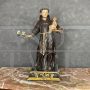 ANTIQUE WOODEN STATUE, ST. ANTHONY, 18TH CENTURY