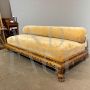 Antique neo-Renaissance chaise longue sofa in walnut, late 19th century        