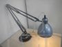 Industrial desk lamp in light blue metal, 1960s