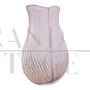 Colizza vase in pink Murano artistic glass with weavings