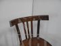 Vintage bistro chair in dark beech wood, 1950s