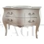 Baroque style bathroom vanity unit with sink and drawer