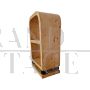 Art deco style étagère whatnot bookcase in birch briar