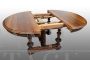 Antique oval extendable table from the French Henry II era