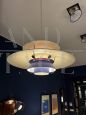 PH5 pendant light by Louis Poulsen in blue metal