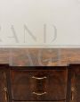 Art Deco buffet sideboard in briar with drawers and doors