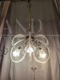 Barovier & Toso chandelier in Murano glass with three lights