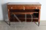 Antique Italian Umbrian sideboard from the Empire era in walnut, 1830