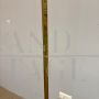 Vintage golden brass floor lamp, Italy 1970s