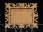 Antique Florentine mirror with large gilded and carved wooden frame