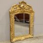 Antique gilded mirror from the 18th century, Louis XV period