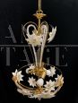 La Murrina chandelier in Murano glass with flowers, 1980s