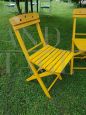 Four folding beach chairs, 1950s