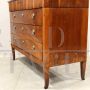 Antique chest of drawers from the Directoire period in walnut, 18th century Italy